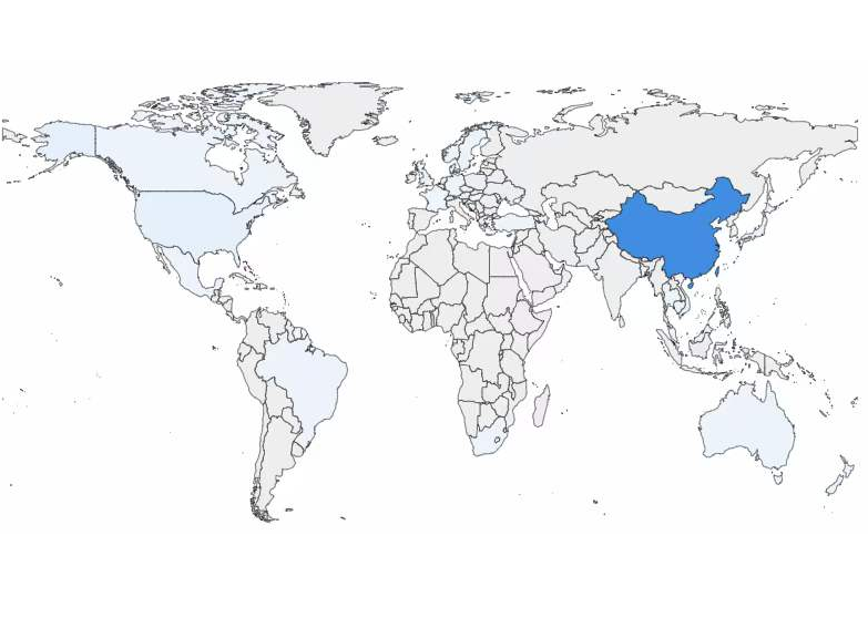 蓝粤网2023全年访客前5位国家：中国、美国、新加坡、加拿大、马来西亚