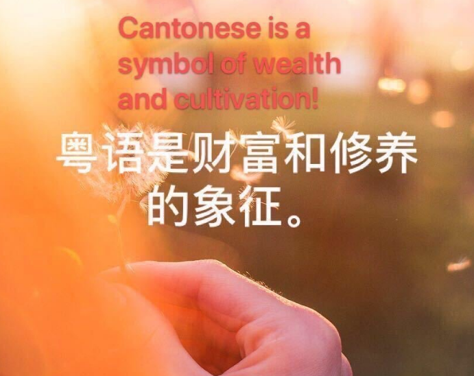粤语系财富和修养的象征