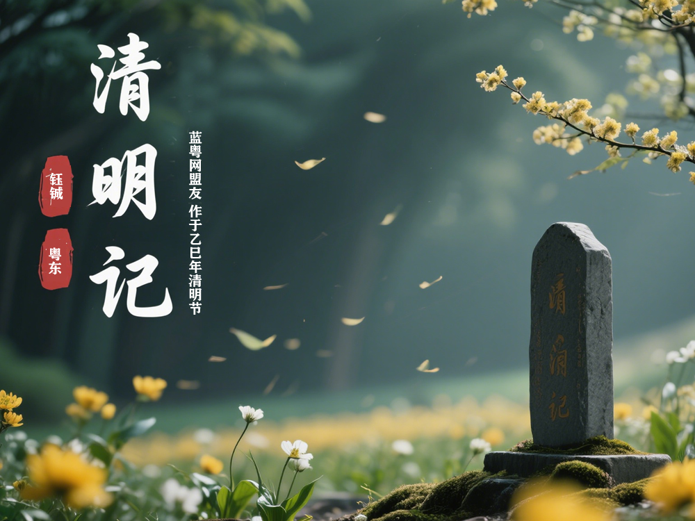 原创粤语诗《清明记》（钰铖、粤东）