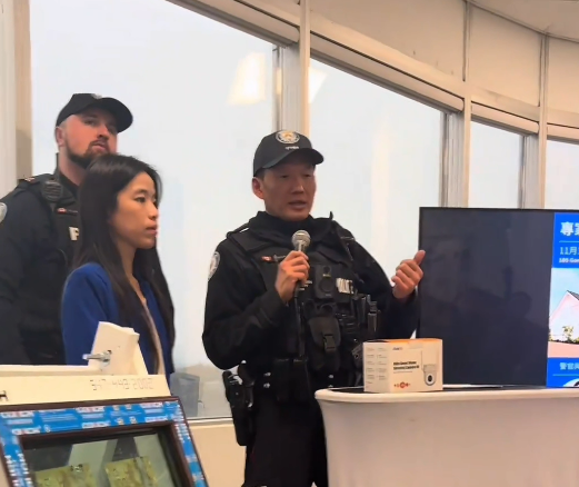 加拿大多伦多警方电视节目用粤语介绍防盗知识