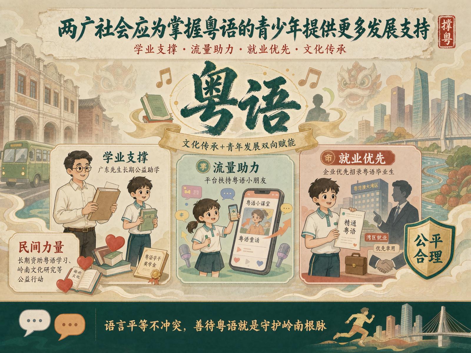 两广社会应该给掌握粤语的青少年更多优待和支持