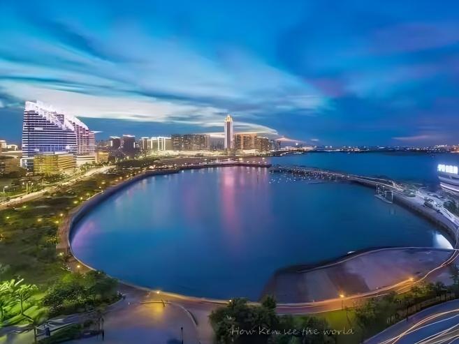 湛江市区的无敌滨海夜景，你中意吗