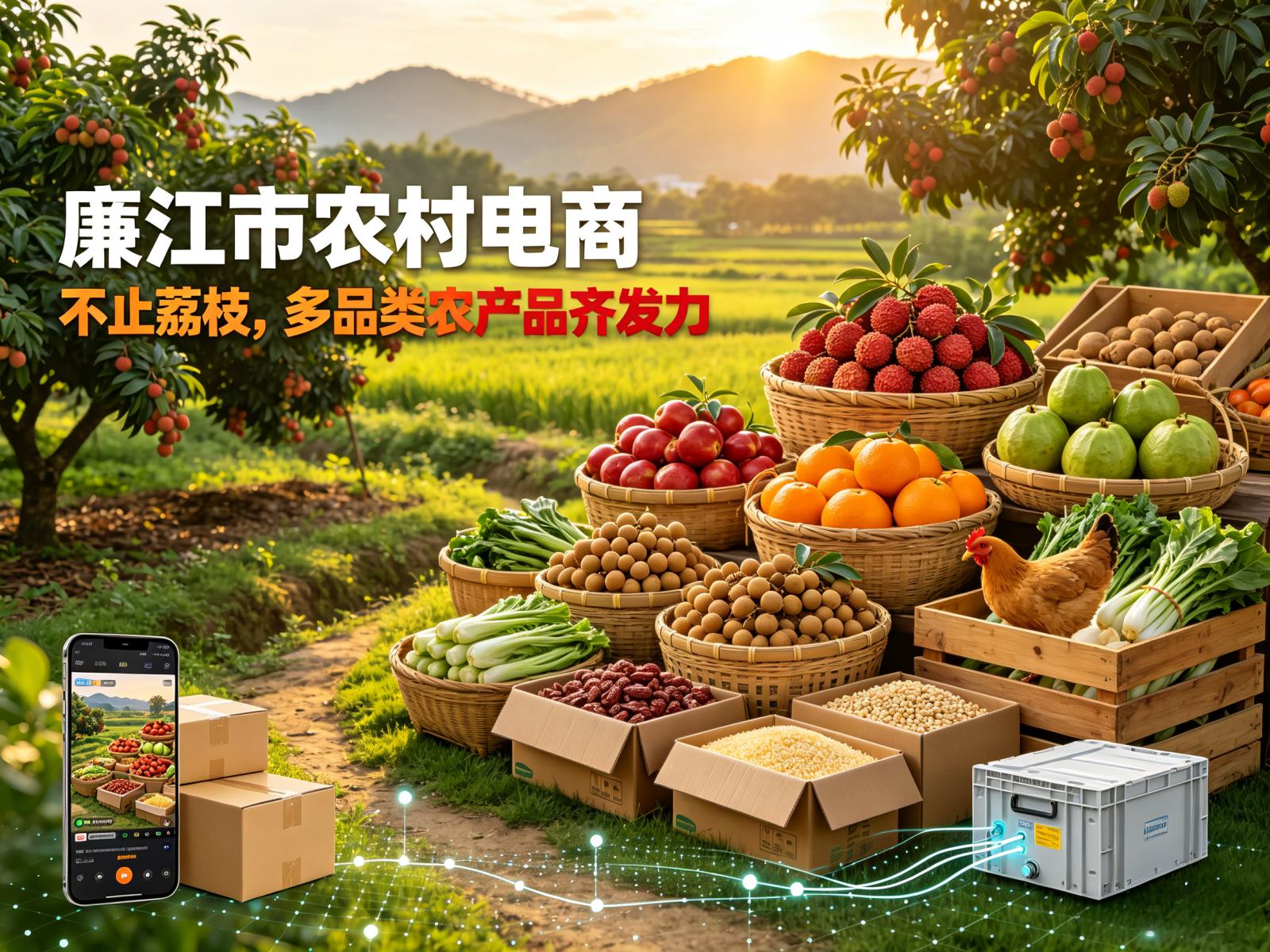 廉江不止荔枝红橙，多品类农产品电商齐发力