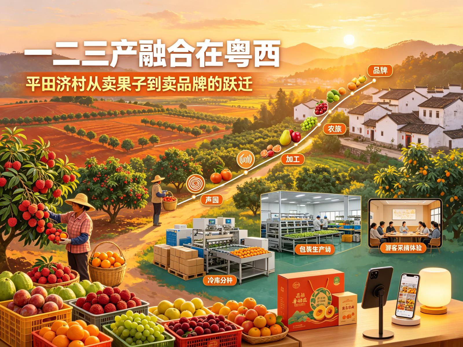 一二三产融合在粤西：廉江平田济村从卖果子到卖品牌的跃迁