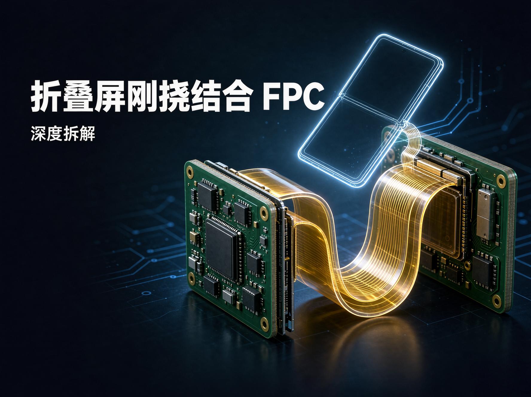 手机折叠屏的刚挠结合FPC方案深度拆解
