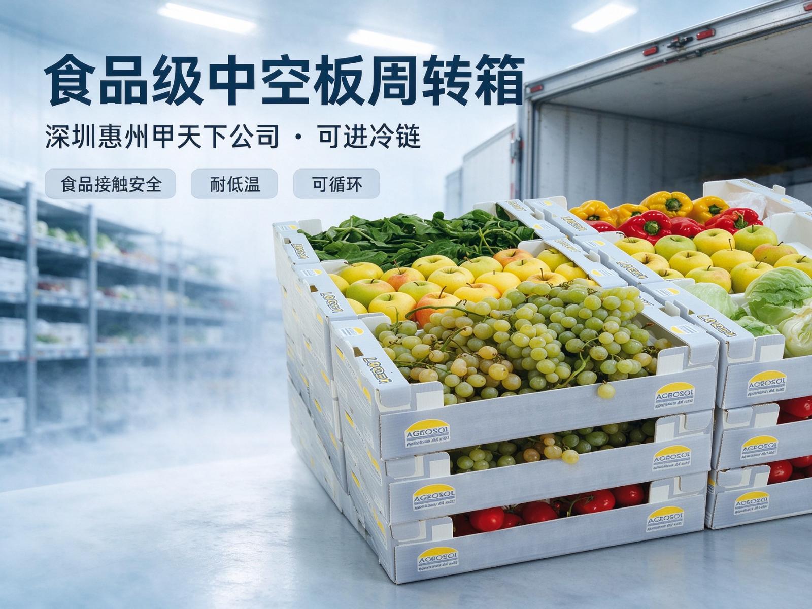 食品级中空板周转箱，深圳惠州甲天下精工打造适配全场景冷链储运