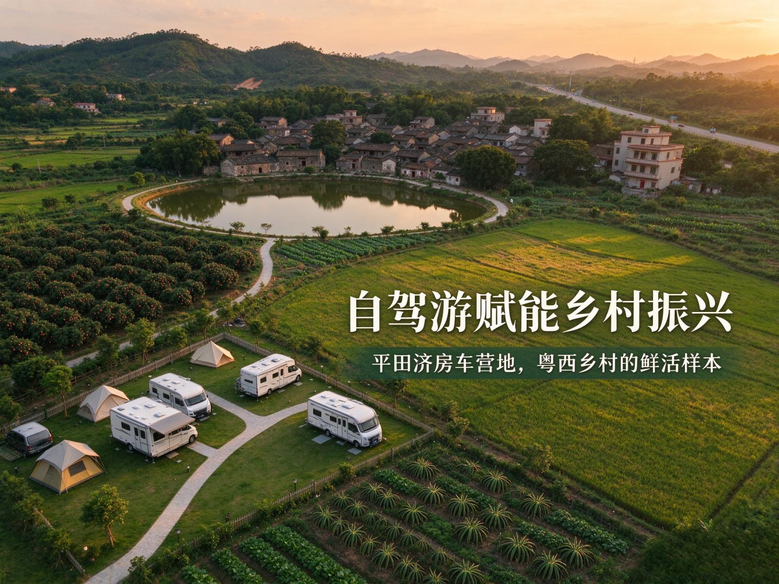 自驾游赋能乡村振兴，廉江平田济房车营地，粤西乡村的鲜活样本