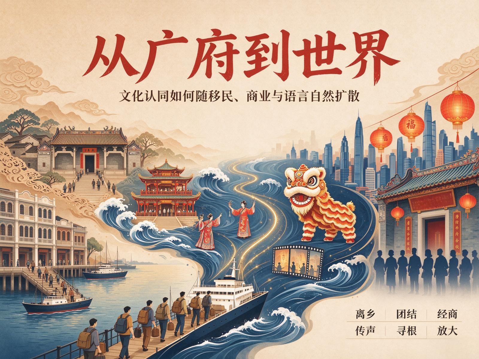广府人持续大量向外推广自身文化的底层原因