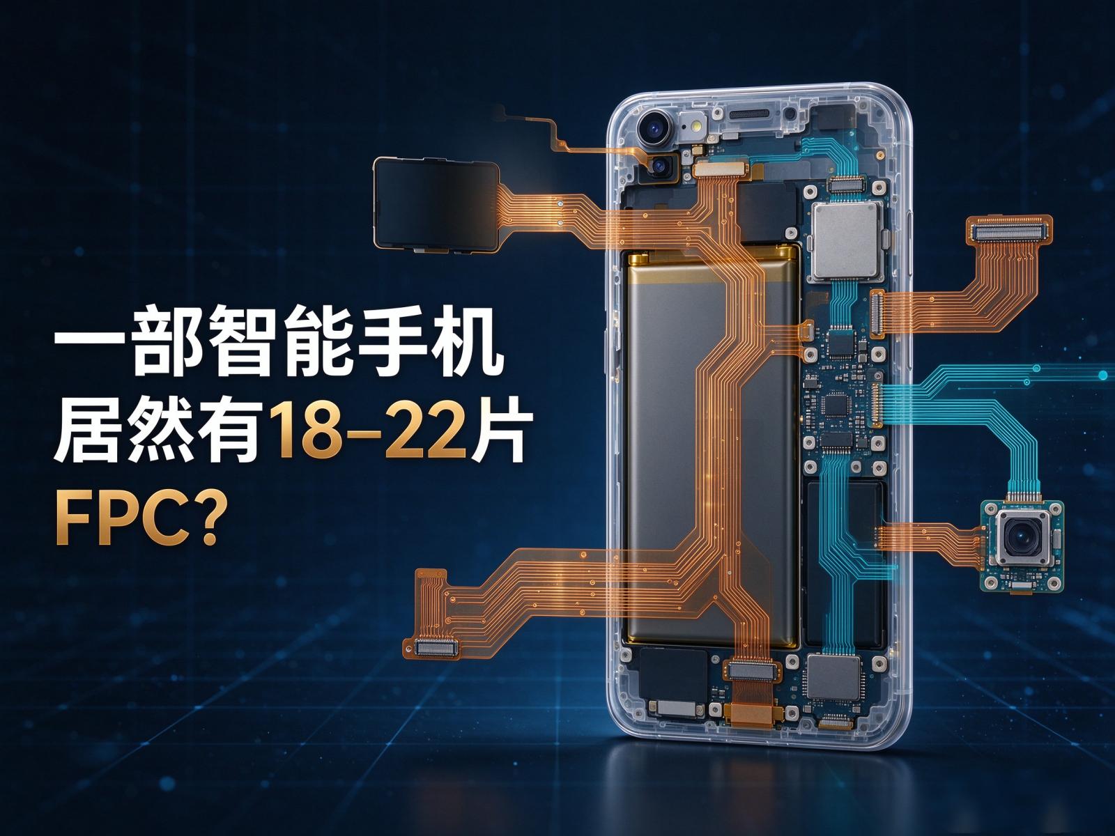 一部智能手机居然有18-22片FPC？柔性线路板越来越重要