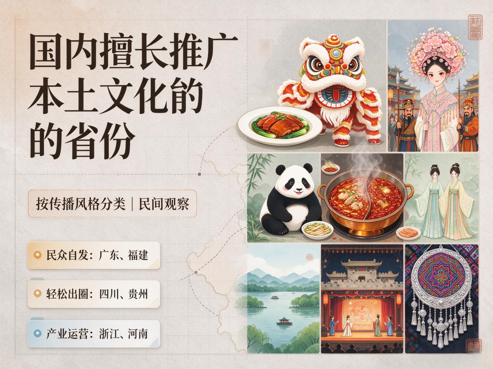 AI分析民间最擅长推广本土文化的省？广东第一