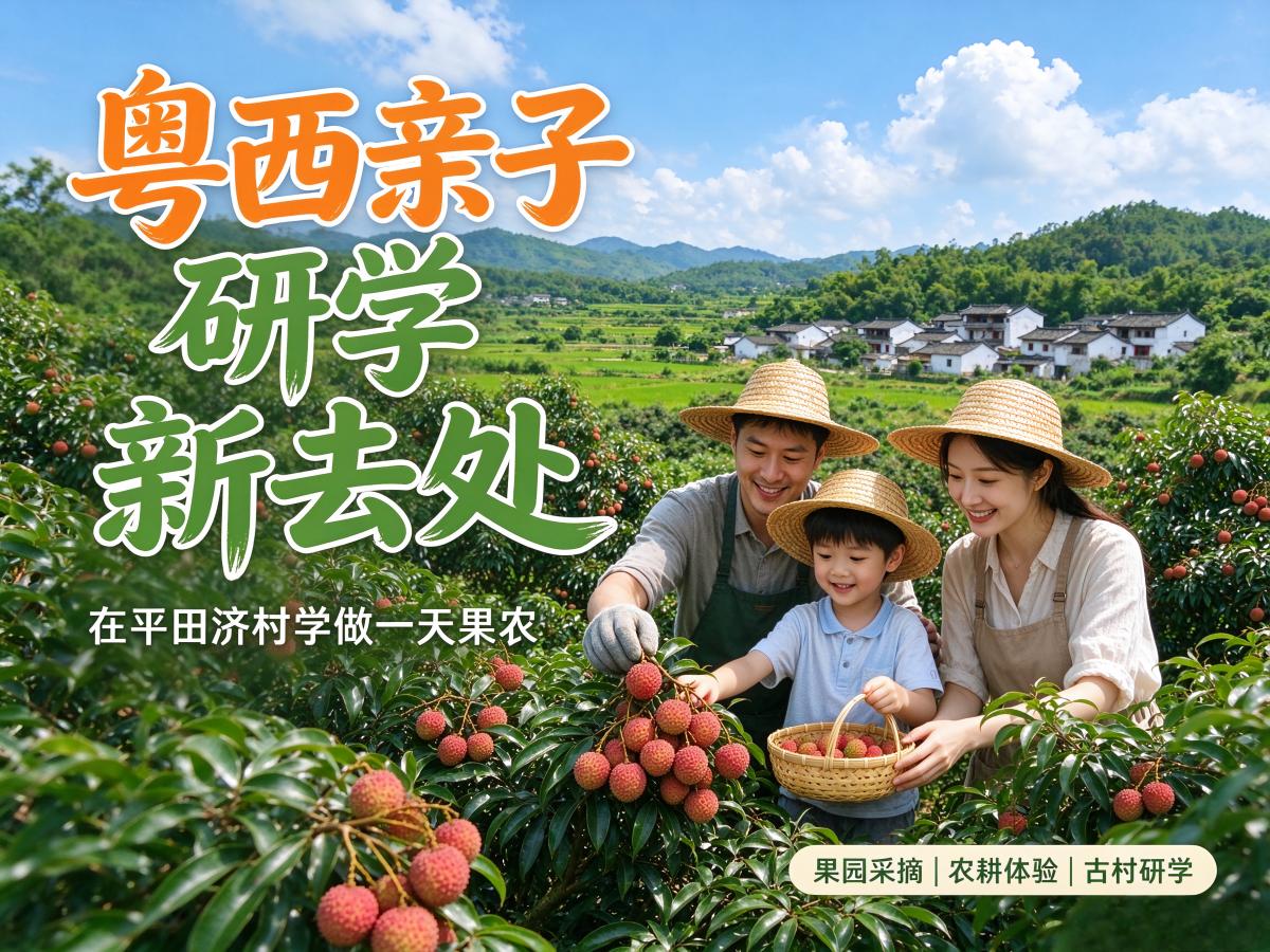 粤西亲子研学新去处：在平田济村学做一天果农