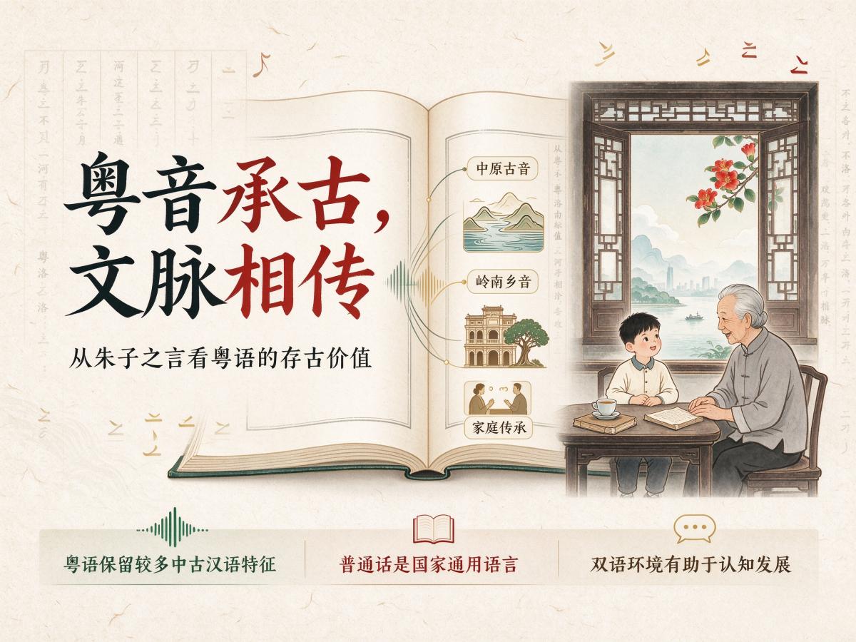 粤音承古，文脉相传 —— 从朱熹之言看粤语的价值