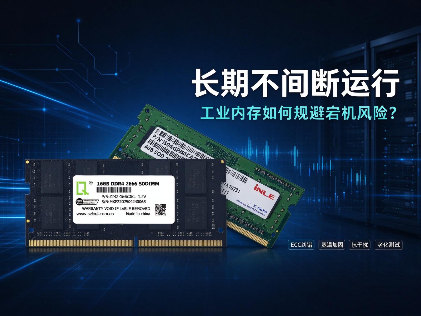 长期不间断运行，工业内存如何规避宕机风险？